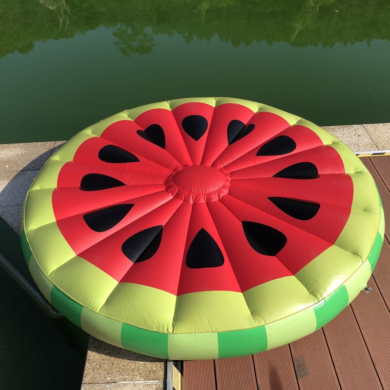 0.3mm 1.5m Melone Anello di nuoto zattera gonfiabile piscina di lusso galleggianti per adulti