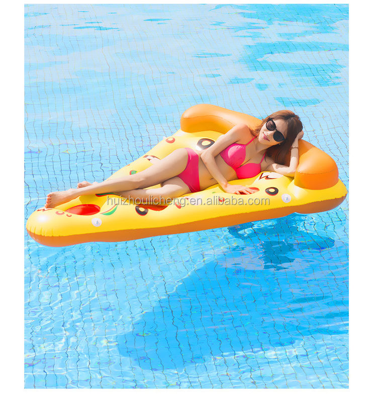 Piscina divertente Pizza Piscina galleggiante 180 x 130 cm Galleggianti gonfiabili per adulti