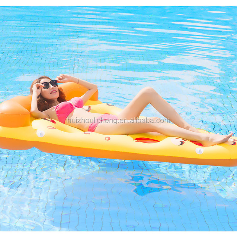 Piscina divertente Pizza Piscina galleggiante 180 x 130 cm Galleggianti gonfiabili per adulti