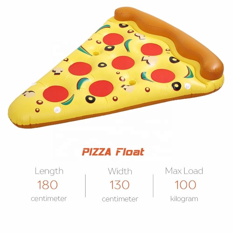 Piscina divertente Pizza Piscina galleggiante 180 x 130 cm Galleggianti gonfiabili per adulti