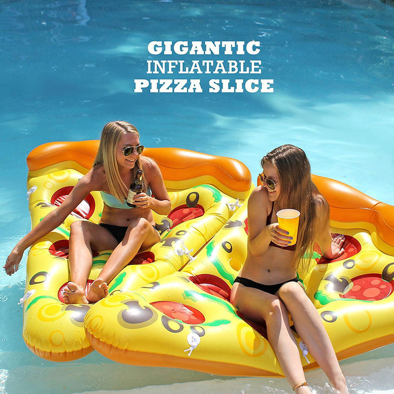 Piscina divertente Pizza Piscina galleggiante 180 x 130 cm Galleggianti gonfiabili per adulti