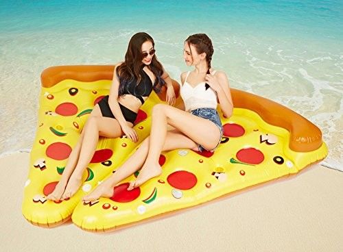 Piscina divertente Pizza Piscina galleggiante 180 x 130 cm Galleggianti gonfiabili per adulti