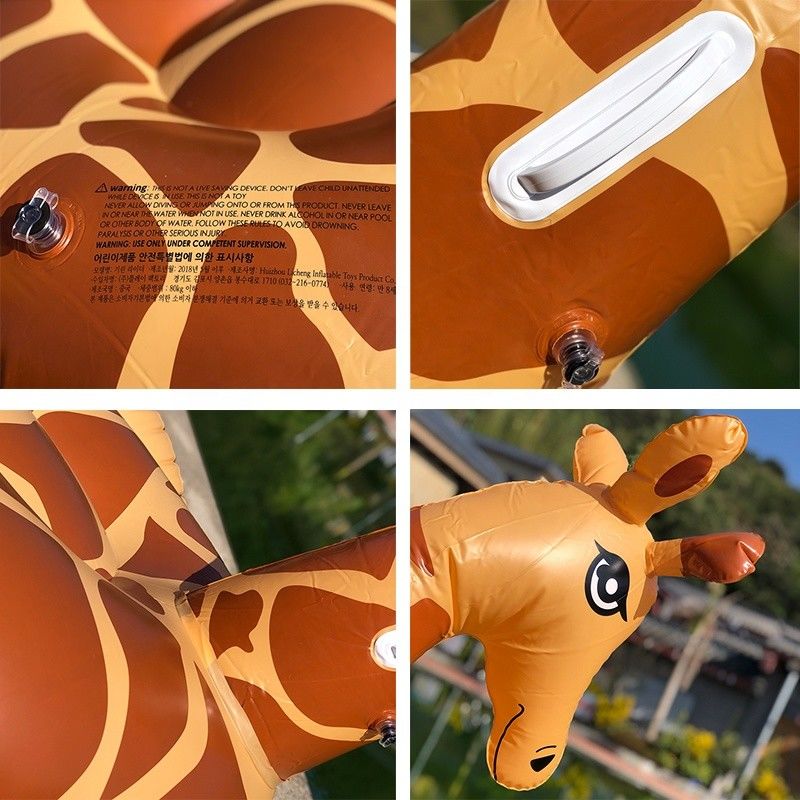 0.32mm spessa piscina per animali galleggiante gonfiabile piscina gigante giraffa galleggiante