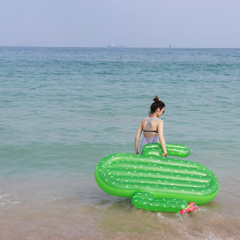 Famiglia divertimento Cactus piscina galleggiante non ftalati PVC festa estiva galleggiante per il lago