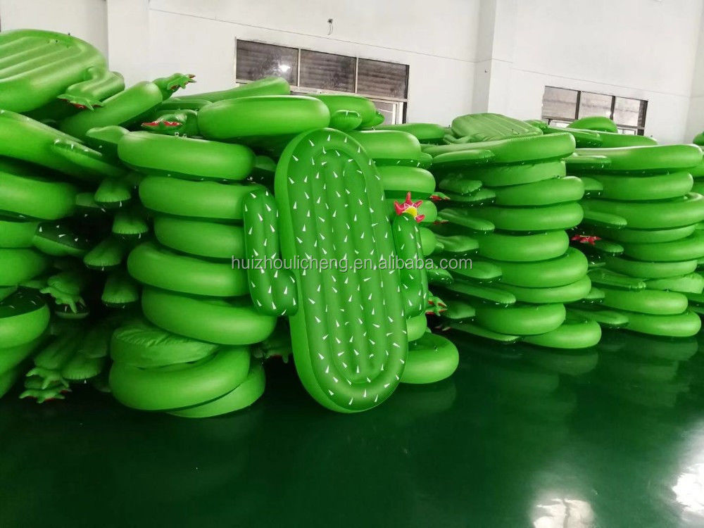 Famiglia divertimento Cactus piscina galleggiante non ftalati PVC festa estiva galleggiante per il lago