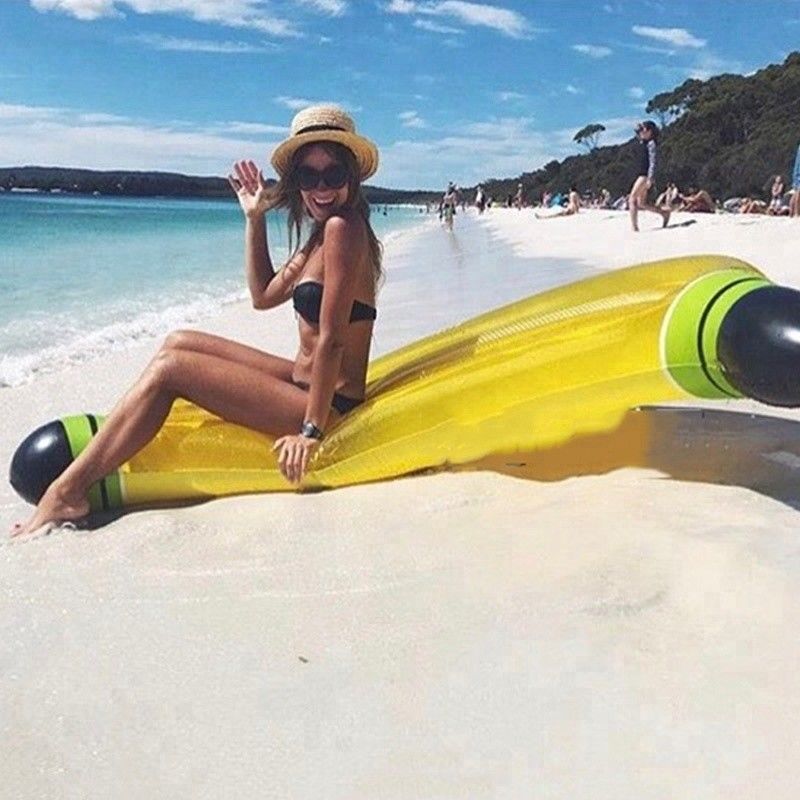 Nuovi giocattoli caldi per il gioco sportivo Banana Party Pool Float Island Pool