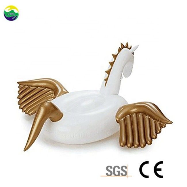 Eco-friendly Pegasus piscina gonfiabile cavallo galleggiante giocattoli per adulti 250 x 250 x 130cm