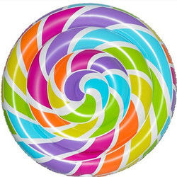 0.3mm Multi Color Large Pool Floats Inflatabile Lollipop Pool Float 220 X 150cm