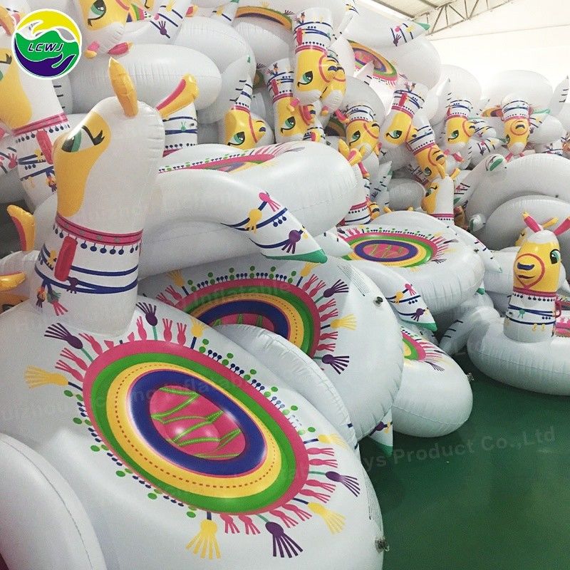Alpaca adulta realistica piscina gonfiabile galleggiante lama giochi di piscina per festa
