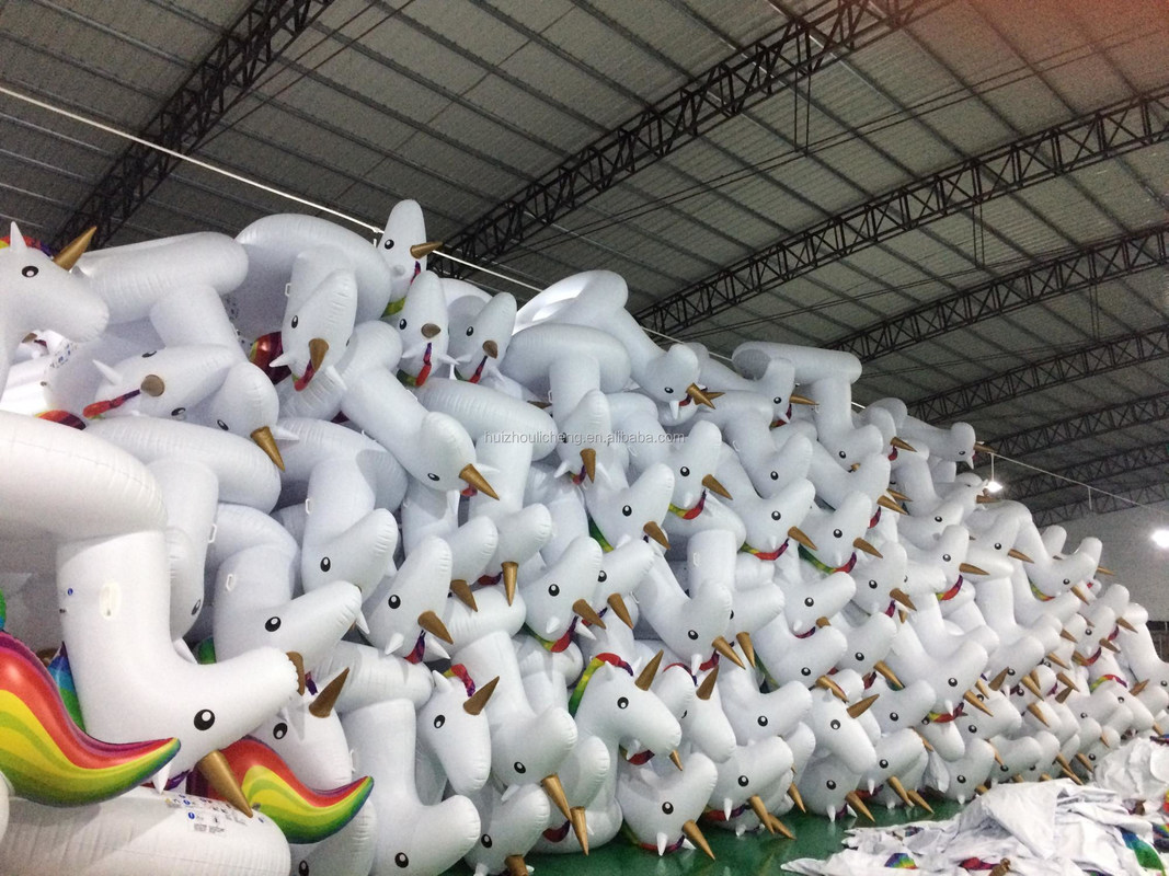 OEM Rideable gonfiabile piscina galleggiante Ride On gonfiabile unicorno piscina lounge giocattolo