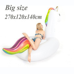 OEM Rideable gonfiabile piscina galleggiante Ride On gonfiabile unicorno piscina lounge giocattolo