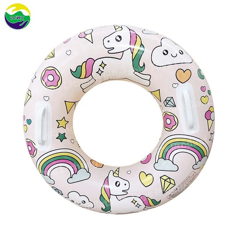 0.22mm anello gonfiabile per nuoto tubo zattera unicorno anello di nuoto personalizzato