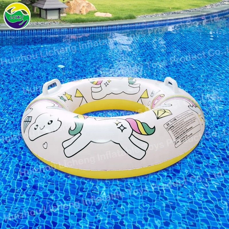 0.22mm anello gonfiabile per nuoto tubo zattera unicorno anello di nuoto personalizzato