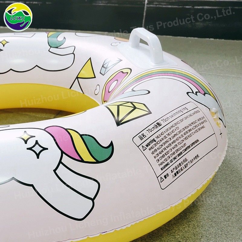 0.22mm anello gonfiabile per nuoto tubo zattera unicorno anello di nuoto personalizzato