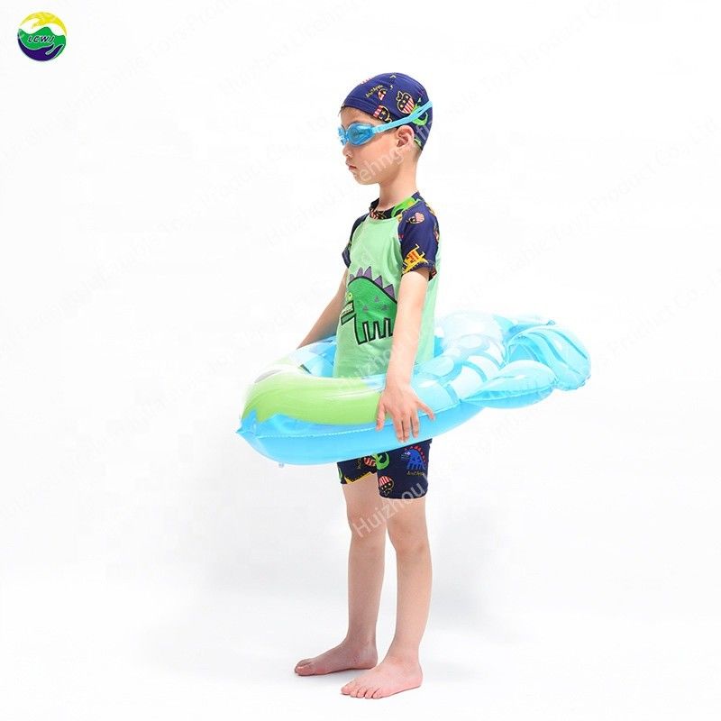 0.25mm gonfiabile piscina esterna tubo galleggiante pesce giocattoli piscina nuoto zattera 8.7in