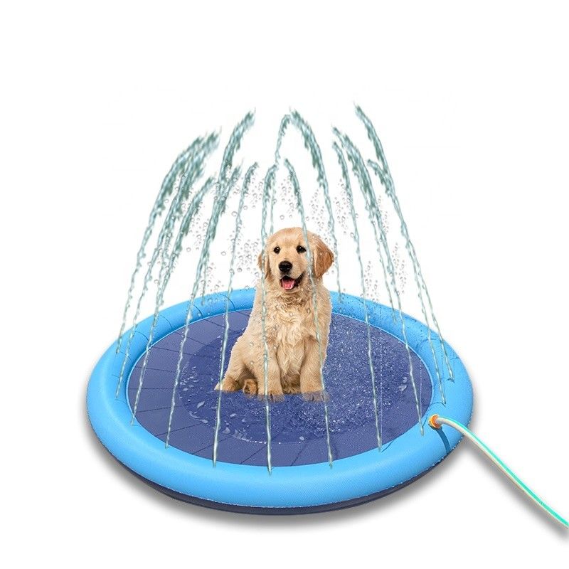 LC Water Splash Sprinkler Pad per cani Sprinkler doccia per animali da compagnia PVC giocattoli per animali da compagnia Pad per cani