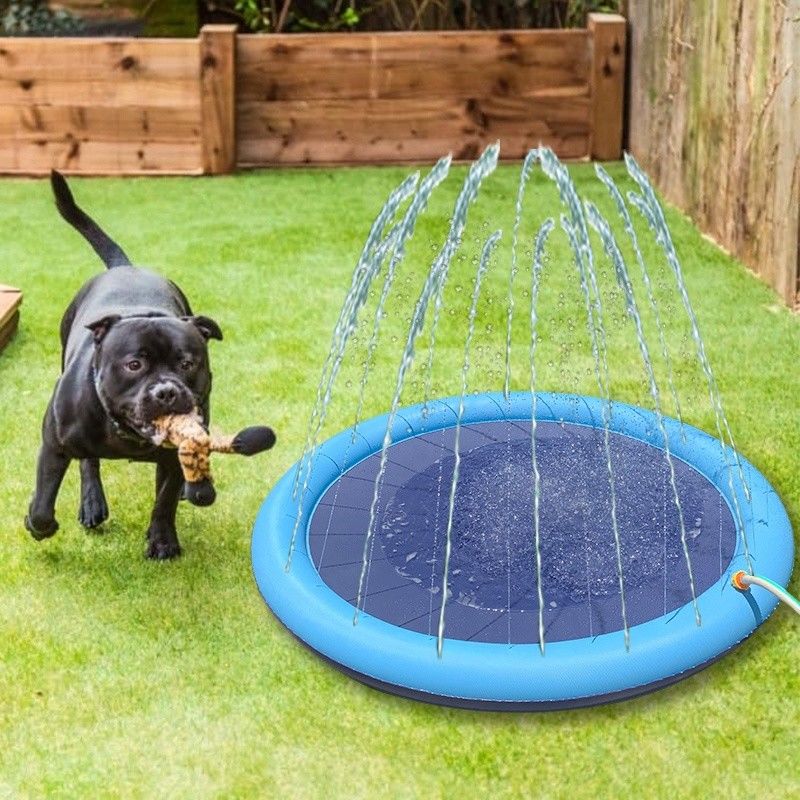 LC Water Splash Sprinkler Pad per cani Sprinkler doccia per animali da compagnia PVC giocattoli per animali da compagnia Pad per cani
