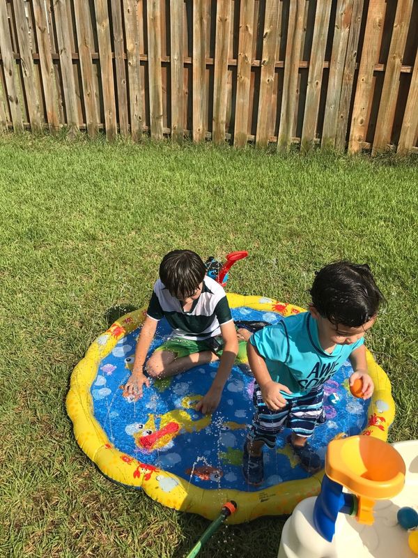 68in Sprinkler gonfiabile giocattolo customizzato sprinkler acqua piscina tappeto per festa all' aperto