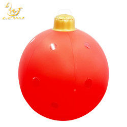 Ornamento per giocattoli gonfiabili da 60 cm per all'aperto Decorato Pvc Palline gonfiabili di Natale con luce