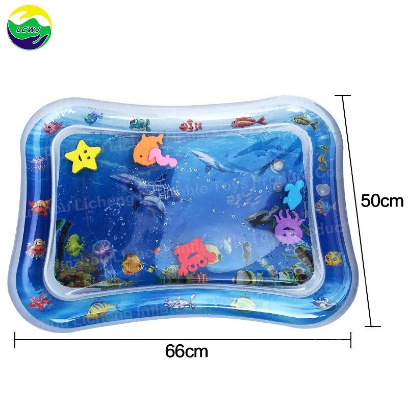 66 X 50 cm Bambino giocattolo idrico Odm 3 a 12 mesi Bambino gomma gonfiabile tempo tappeto d'acqua