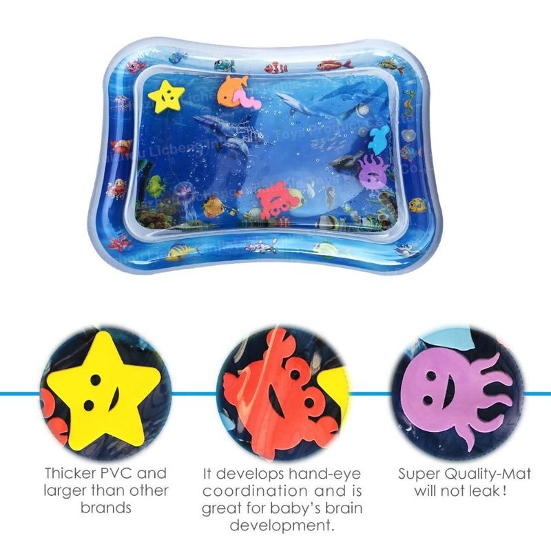 66 X 50 cm Bambino giocattolo idrico Odm 3 a 12 mesi Bambino gomma gonfiabile tempo tappeto d'acqua