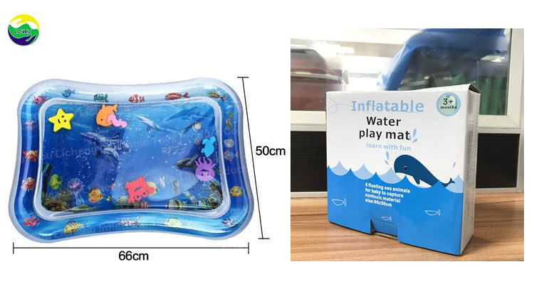 66 X 50 cm Bambino giocattolo idrico Odm 3 a 12 mesi Bambino gomma gonfiabile tempo tappeto d'acqua