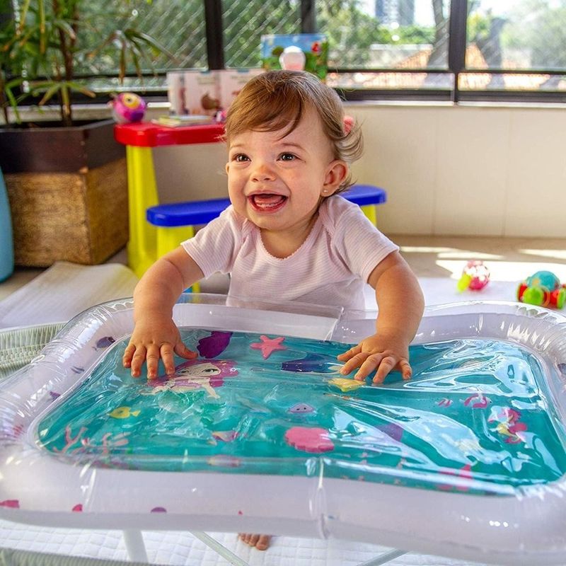 Tempo del ventre 66 x 50 cm Bambino giocattoli da piscina Bambino Unisex Inflatabile Mat da gioco in acqua