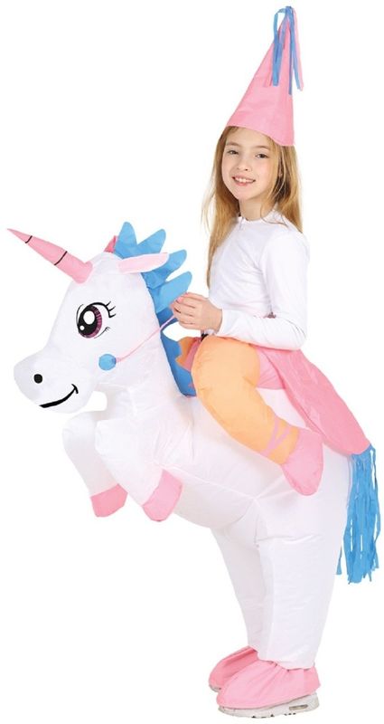 Adulti Bambini Giocattoli gonfiabili di plastica Costumi da unicorno per Natale