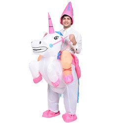 Adulti Bambini Giocattoli gonfiabili di plastica Costumi da unicorno per Natale