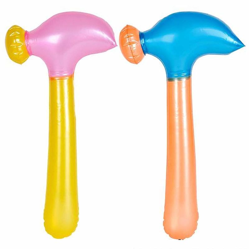 Colore arcobaleno 0,5 kg Giocattoli gonfiabili in plastica 0,18 mm Giocattoli a martello gonfiabili