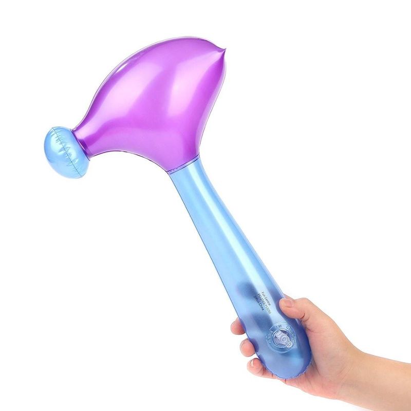 Colore arcobaleno 0,5 kg Giocattoli gonfiabili in plastica 0,18 mm Giocattoli a martello gonfiabili