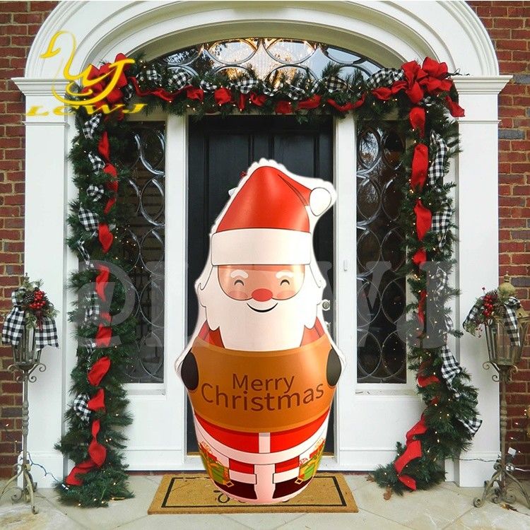 Decorazioni natalizie gonfiabili di Babbo Natale Decorazioni con luci a LED