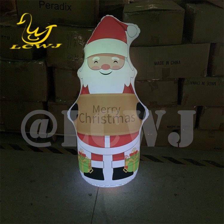 Decorazioni natalizie gonfiabili di Babbo Natale Decorazioni con luci a LED