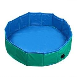 Strumento di pulizia vasca da bagno portatile per cani da 120 cm per la casa piscina pieghevole per animali domestici