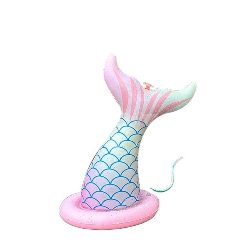 LC sirena giocattoli d'acqua per ragazzi ragazze gioco estivo all'aperto cortile soffiare spray giocattolo gonfiabile sprinkler d'acqua per bambini