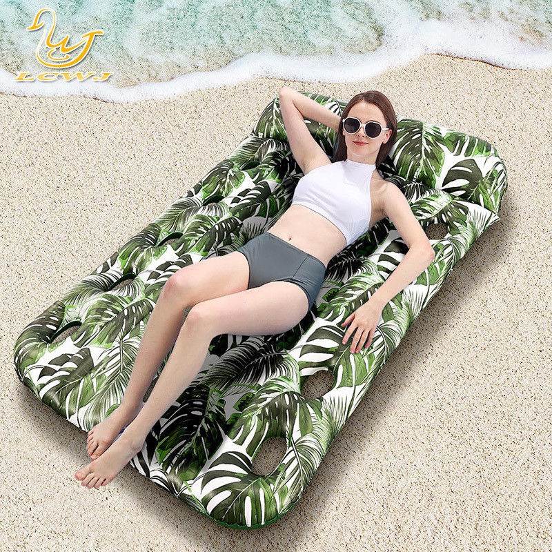 Lc spiaggia estiva sovradimensionato doppio lettino zattera piscina abbronzatura galleggianti pads acqua piscina gonfiabili per adulti