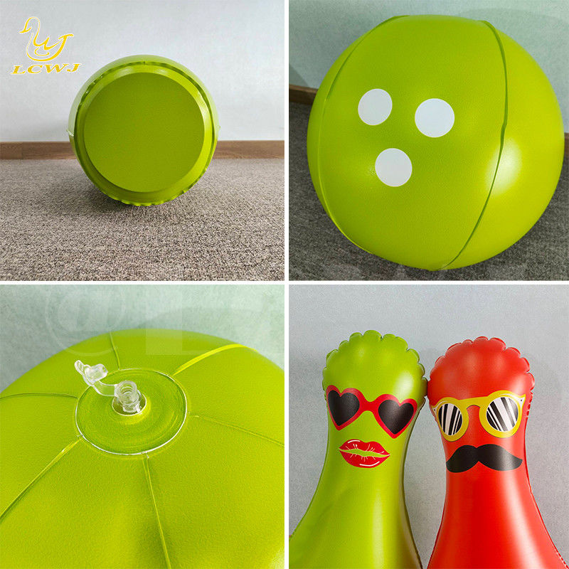 Unisex LC divertimento colorato Gran Giardino Giochi all'aperto Jumbo Bowling Ball And Pins Inflatabile Kids Bowling Set