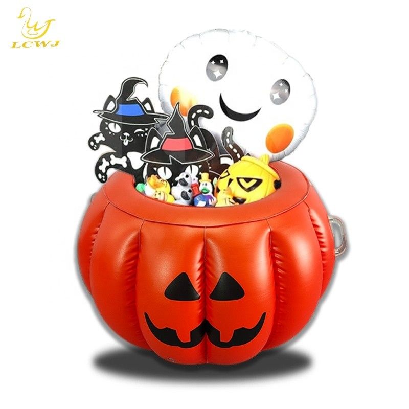 LC Halloween Pumpkin Serving Buffet Bar Refrigeratore Contenitore per cibo Contenitore per bevande Tavolo gonfiabile per ghiaccio per festa estiva BBQ piscina