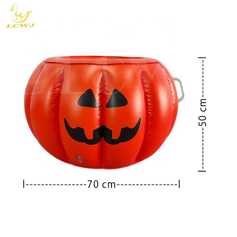 LC Halloween Pumpkin Serving Buffet Bar Refrigeratore Contenitore per cibo Contenitore per bevande Tavolo gonfiabile per ghiaccio per festa estiva BBQ piscina
